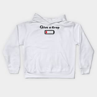 Give a crap is empty Kids Hoodie